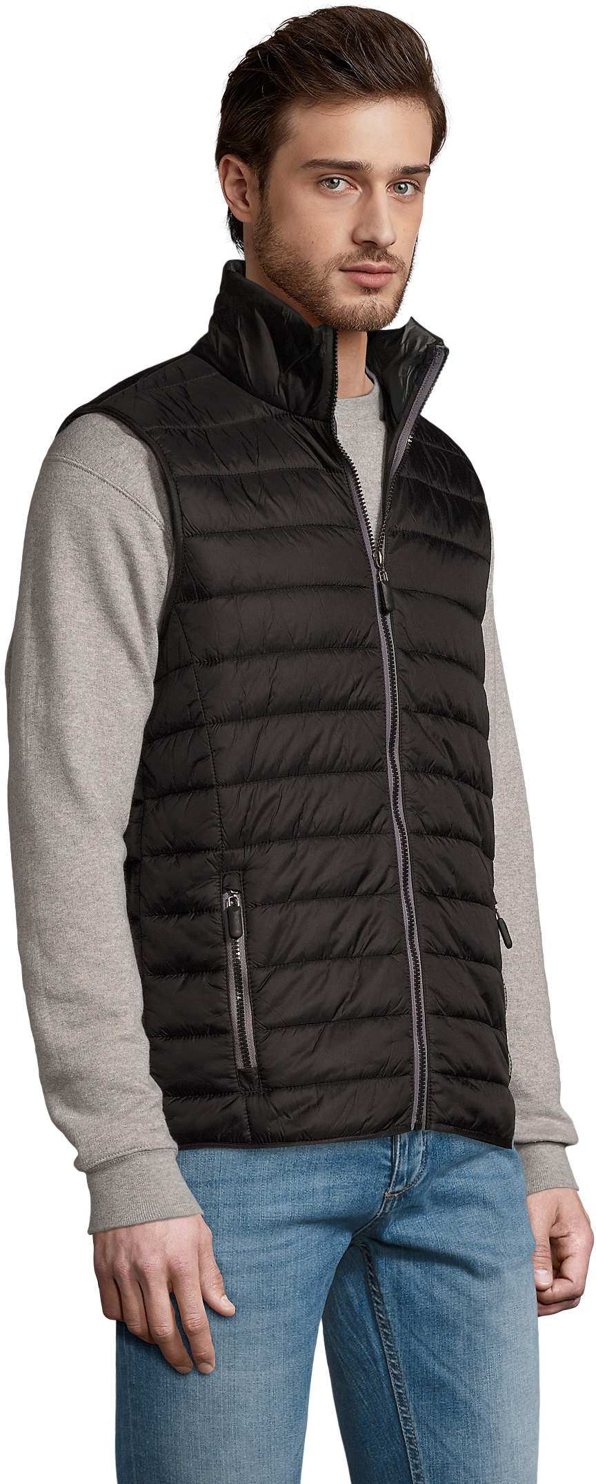 Жилет чоловіча Sol’s WAVE MEN 1436312 3XL чорнийфото3