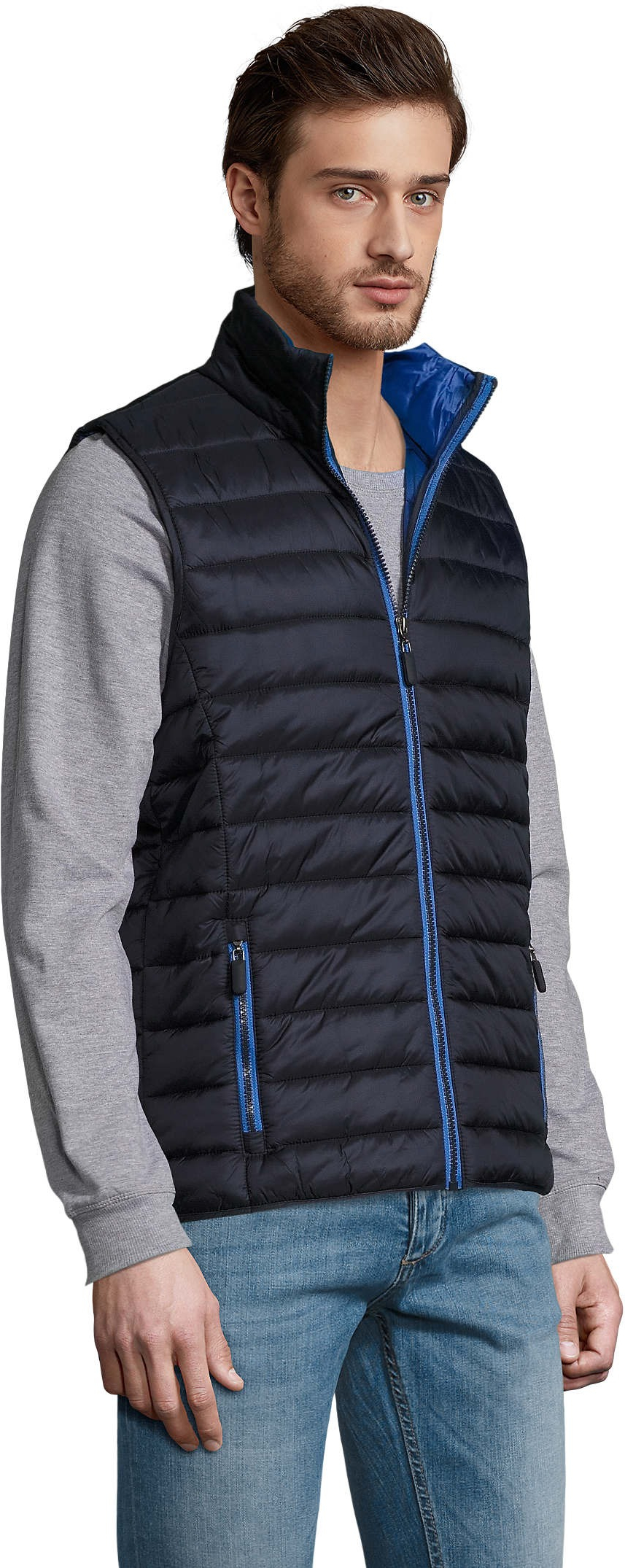 Жилет чоловіча Sol’s WAVE MEN 1436318 3XL темно-синійфото3