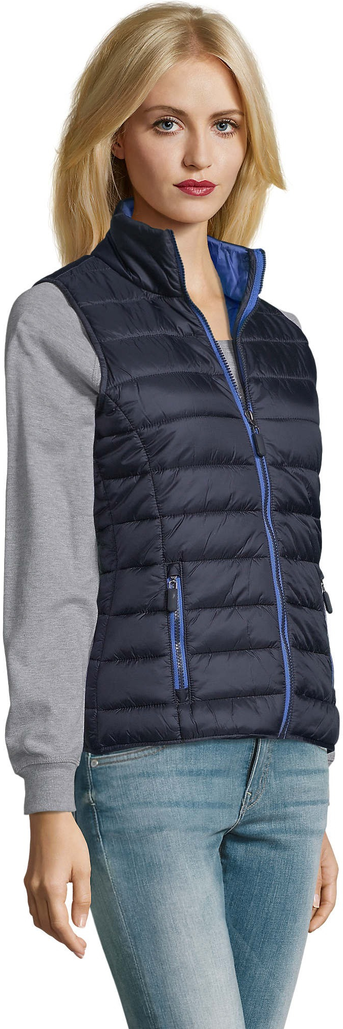 Жилет женский Sol’s WAVE WOMEN 1437318 L темно-синий фото 3