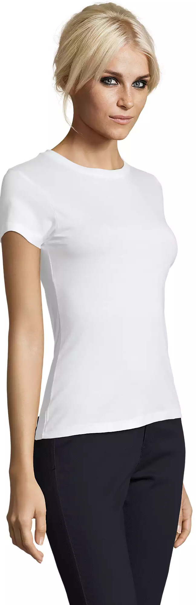 Футболка бавовняна жіноча Sol’s REGENT WOMEN 01825102 L білийфото3