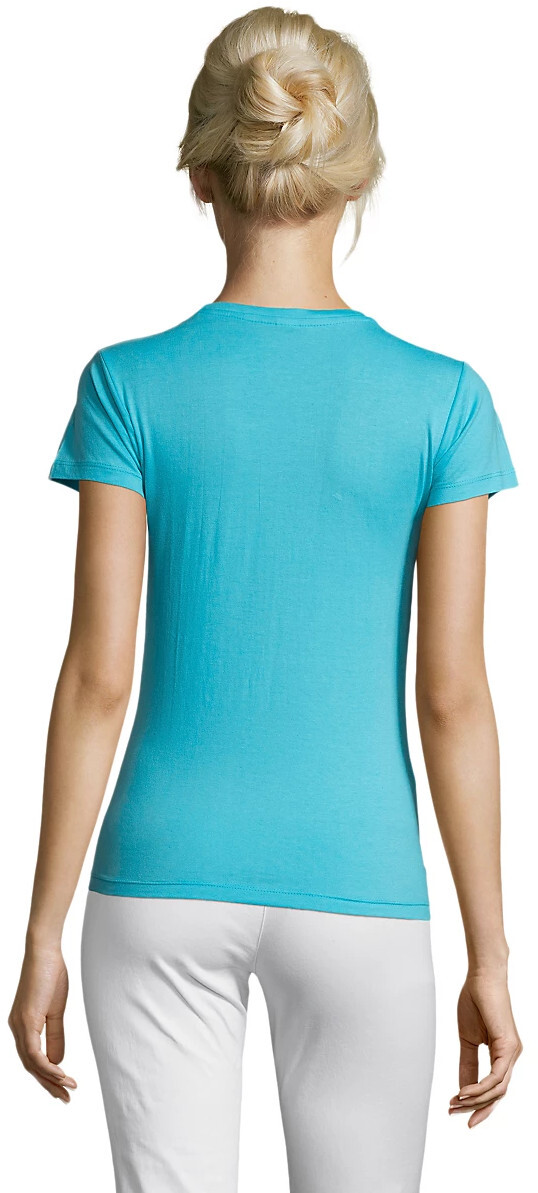 Футболка бавовняна жіноча Sol’s REGENT WOMEN 01825225 L бірюзовийфото2