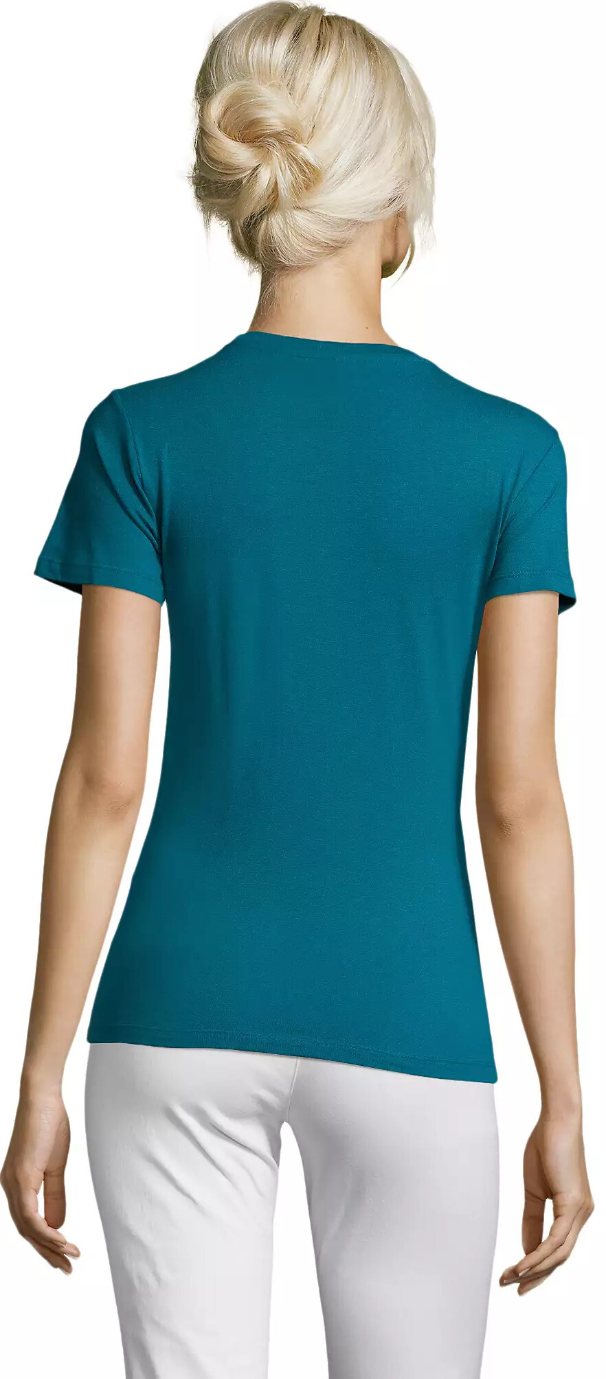 Футболка хлопковая женская Sol’s REGENT WOMEN 01825235 L насыщенный бирюзовый фото 2