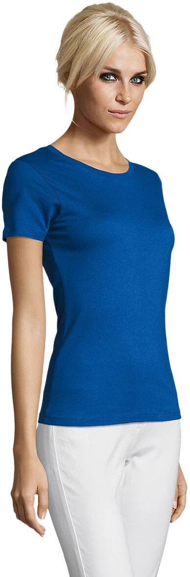 Футболка бавовняна жіноча Sol’s REGENT WOMEN 01825241 L яскраво-синійфото3