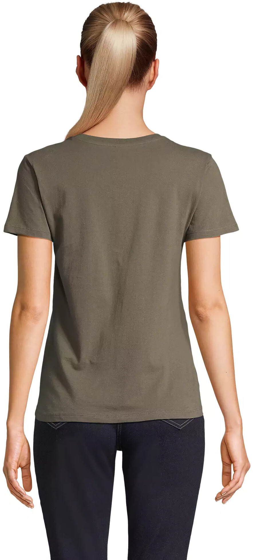 Футболка хлопковая женская Sol’s REGENT WOMEN 01825269 L армейский фото 2