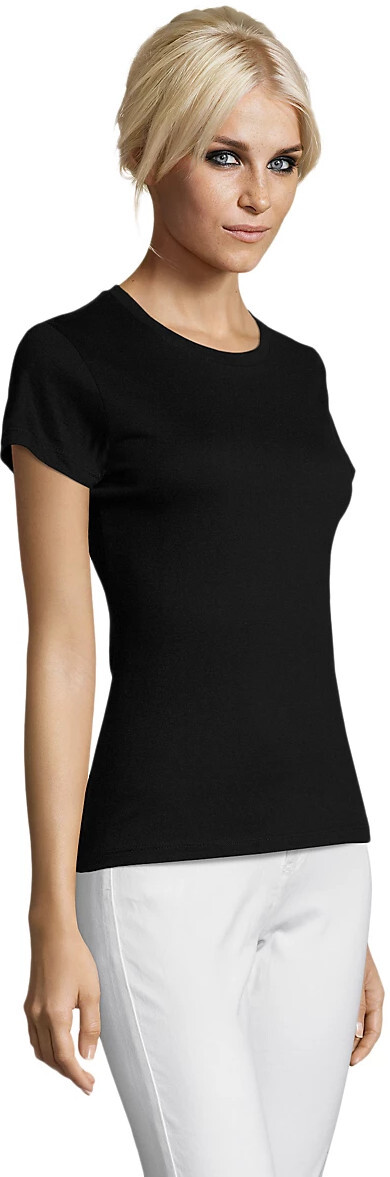 Футболка хлопковая женская Sol’s REGENT WOMEN 01825309 L насыщенный черный фото 3