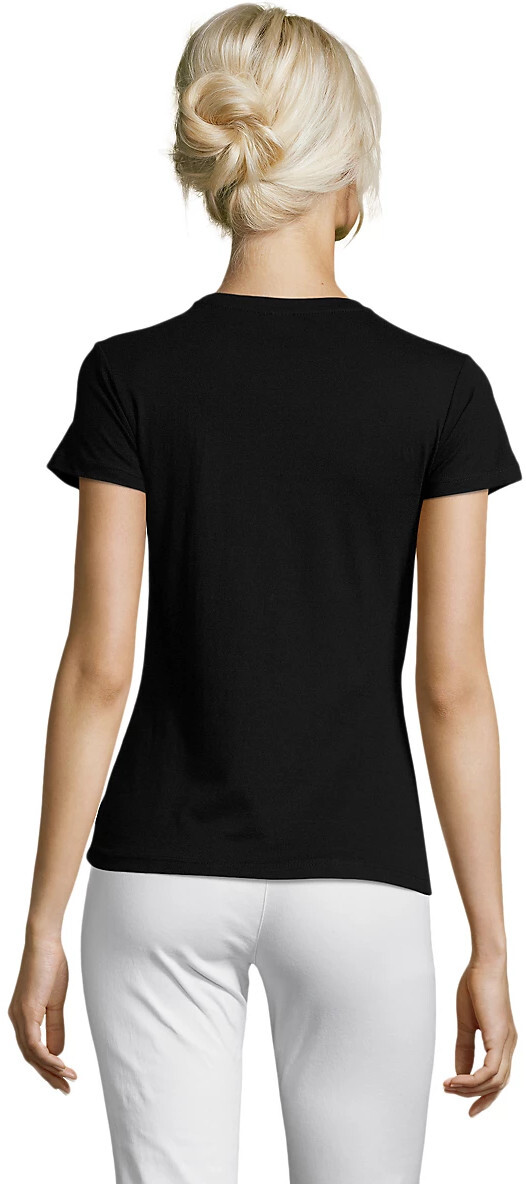 Футболка хлопковая женская Sol’s REGENT WOMEN 01825309 L насыщенный черный фото 2