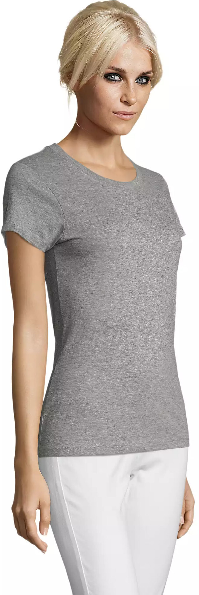 Футболка женская Sol’s REGENT WOMEN 01825350 L серый меланж фото 3