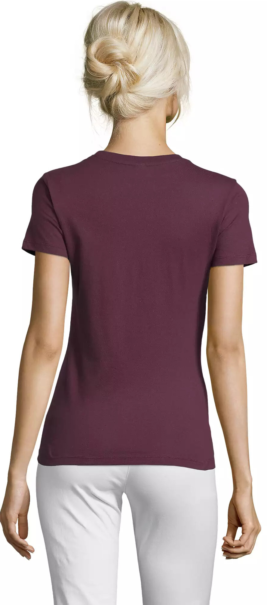 Футболка хлопковая женская Sol’s REGENT WOMEN 01825146 L бордовый фото 2
