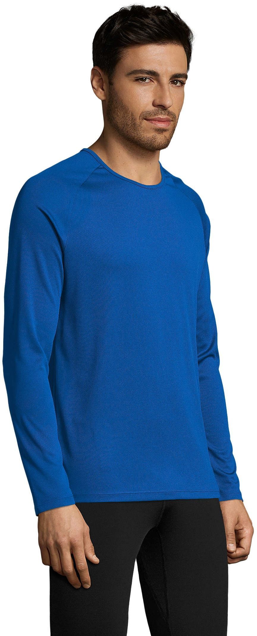 Лонгслів чоловічий Sol’s SPORTY LSL MEN 02071241 L яскраво-синійфото3