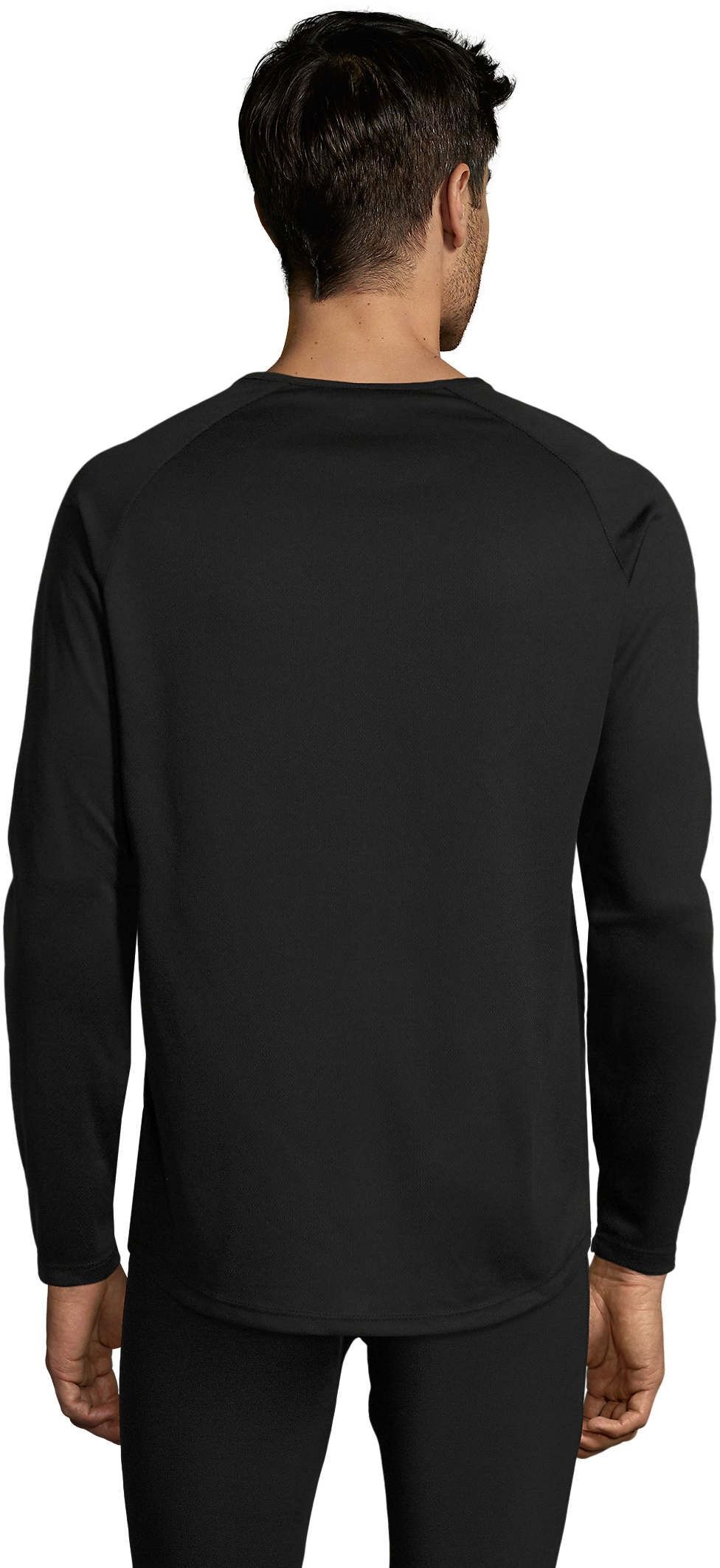 Лонгслив мужской Sol’s SPORTY LSL MEN 02071312 L черный фото 2