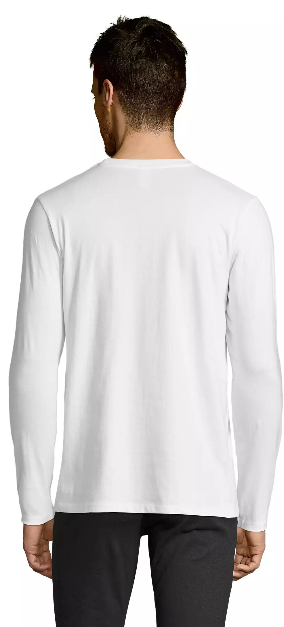 Лонгслів бавовняний чоловічий Sol’s Imperial lst men 02074102 L білийфото2