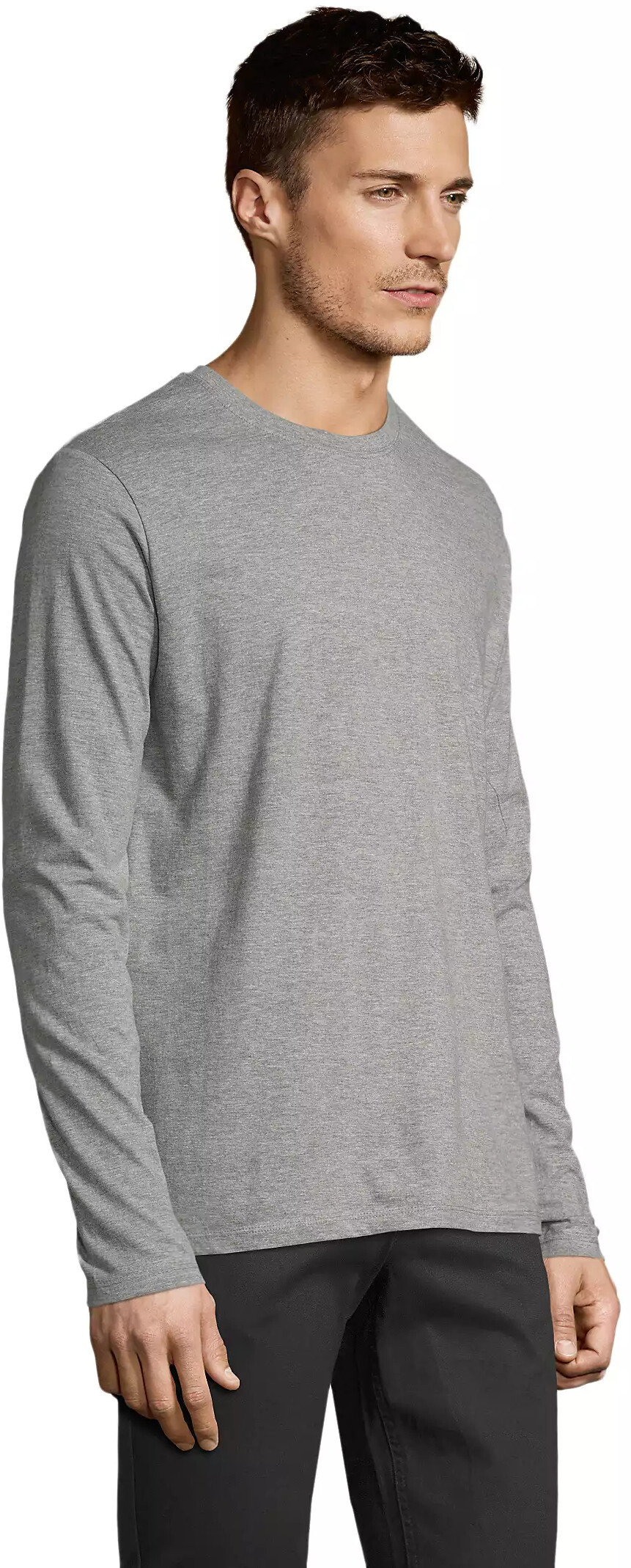 Лонгслів чоловічий Sol’s Imperial lst men 02074350 L сірий меланжфото3