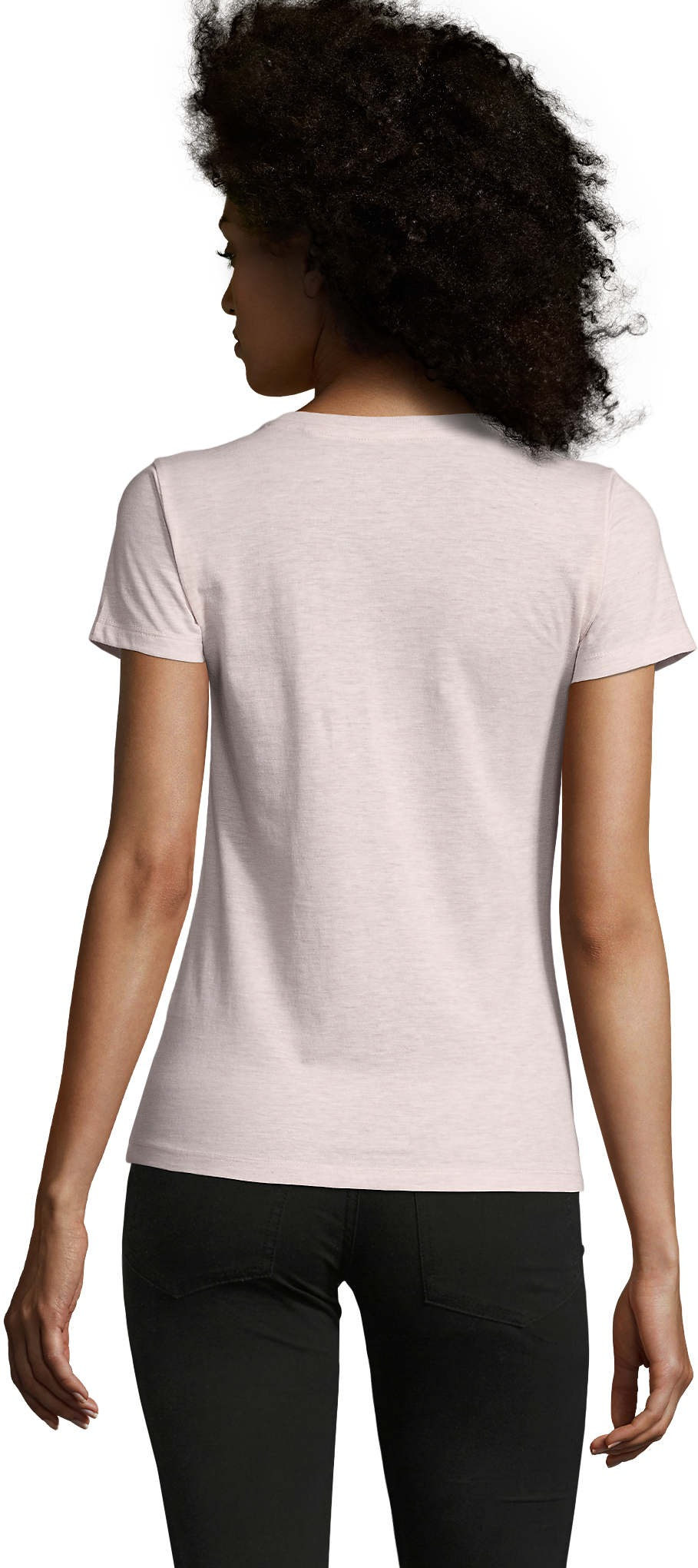 Футболка жіноча Sol’s REGENT FIT WOMEN 02758151 L рожевий меланжфото2