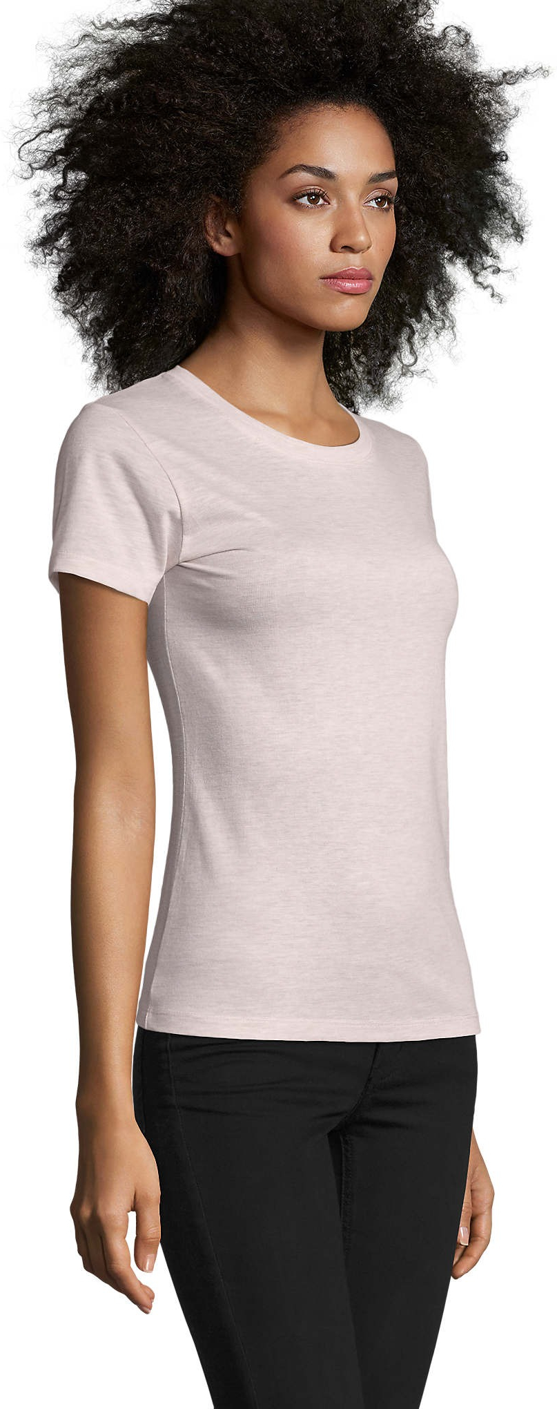 Футболка жіноча Sol’s REGENT FIT WOMEN 02758151 L рожевий меланжфото3