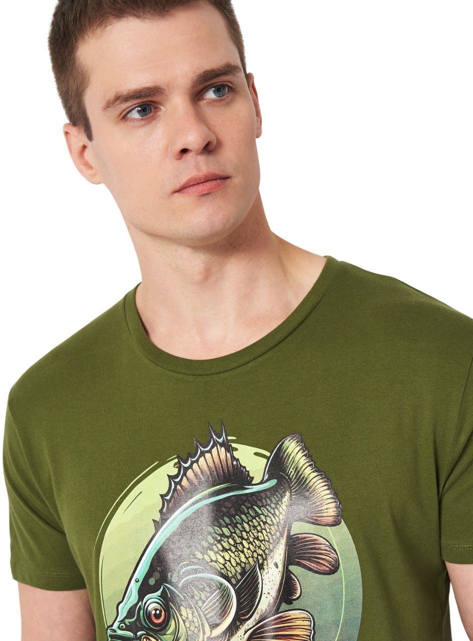 Футболка хлопковая мужская Sol’s MARTIN MEN 02855289/400 L Хаки фото 