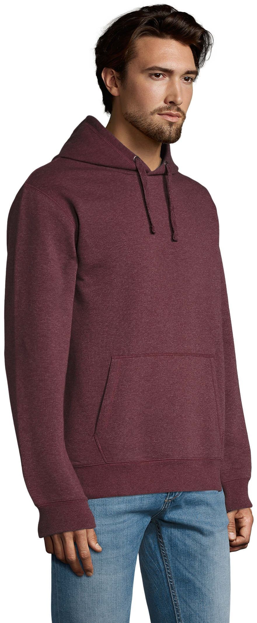 Худи мужское Sol’s SPENCER 02991148 L темно-бордовый меланж фото 3