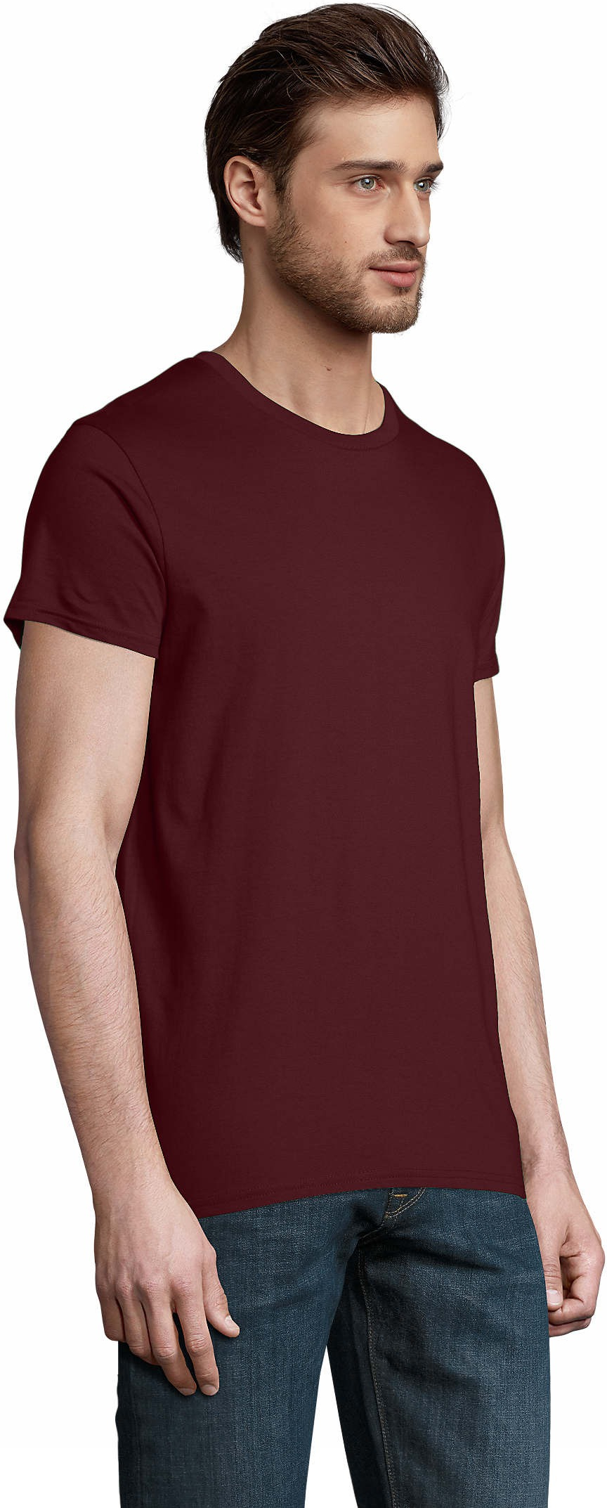 Футболка чоловіча Sol’s PIONEER MEN 03565146 L бордовийфото3