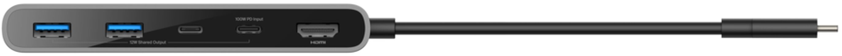 Хаб Belkin USB-C 7в1 Multiport Dock 100Вт (AVC023HQSGY)фото4