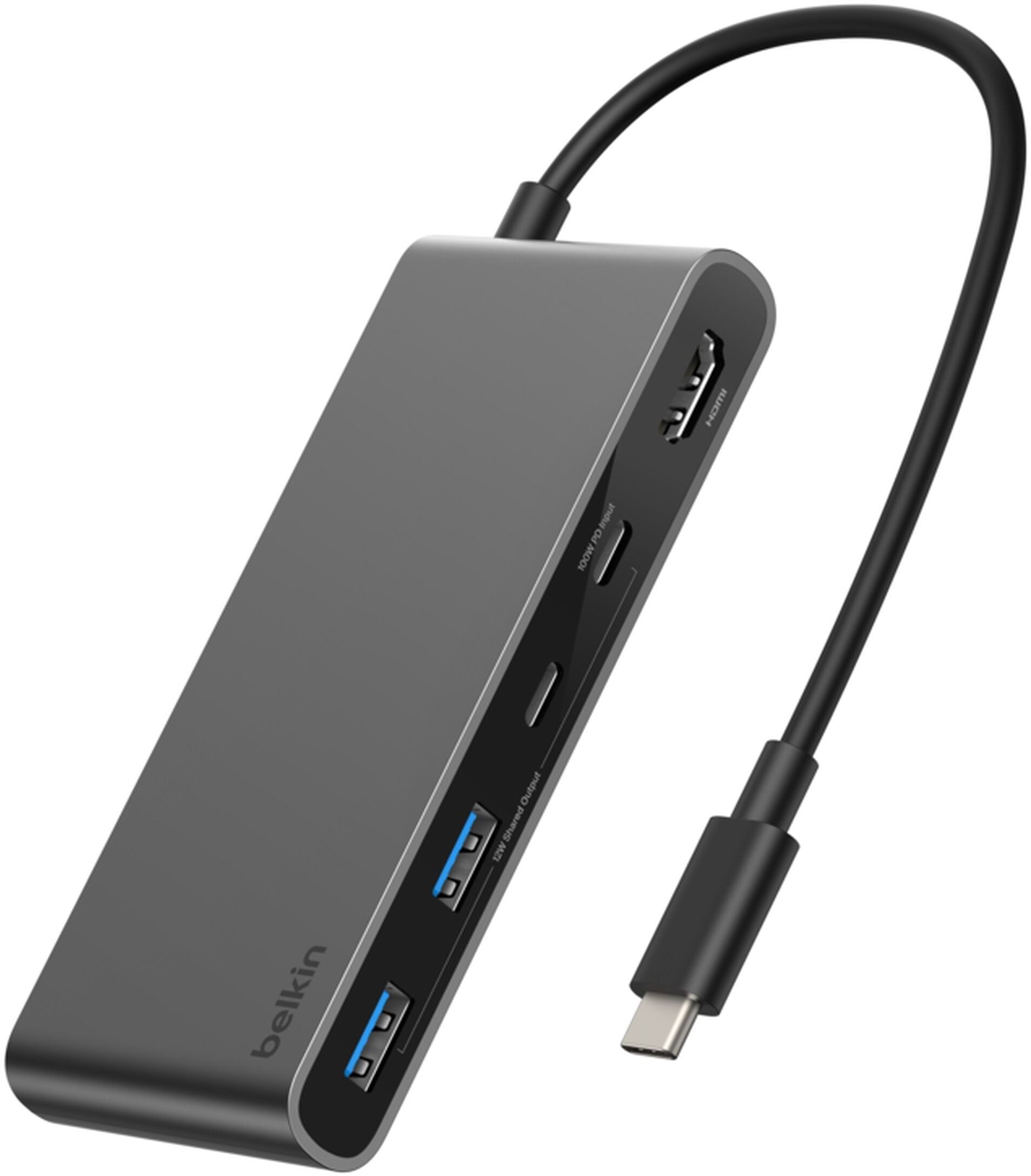 Хаб Belkin USB-C 7в1 Multiport Dock 100Вт (AVC023HQSGY)фото2
