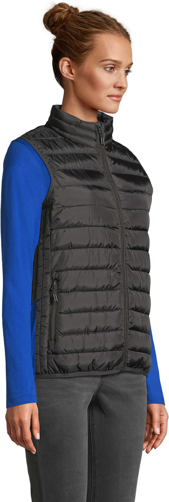 Жилет жіноча Sol’s STREAM BW WOMEN 4021312 L чорнийфото3