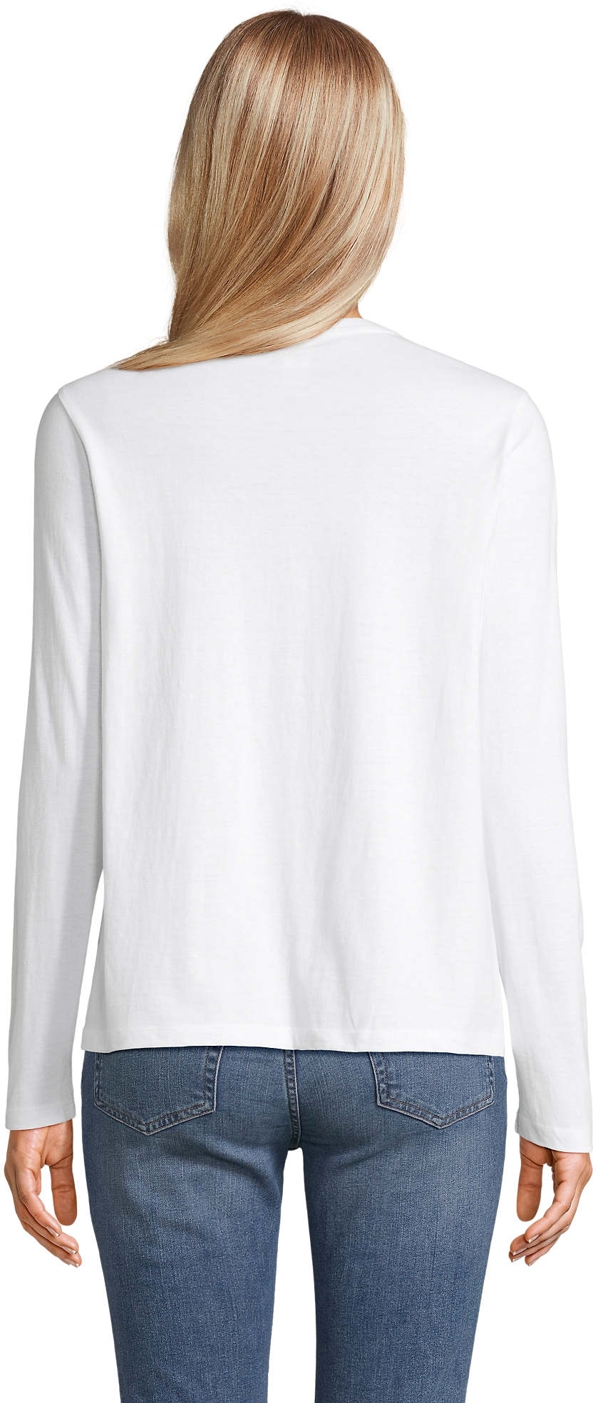 Лонгслив женский хлопковый Sol’s MONARCH WOMEN 04443102 L белый фото 2