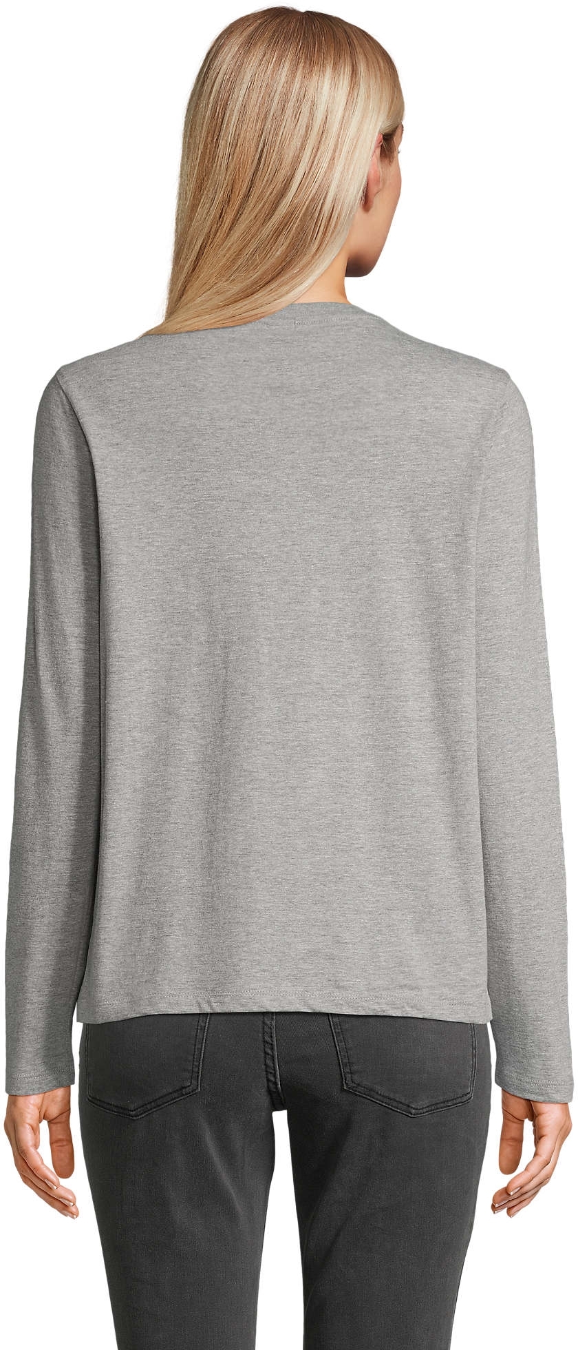 Лонгслів бавовняний жіночий Sol’s MONARCH WOMEN 04443350 L сірий меланжфото2