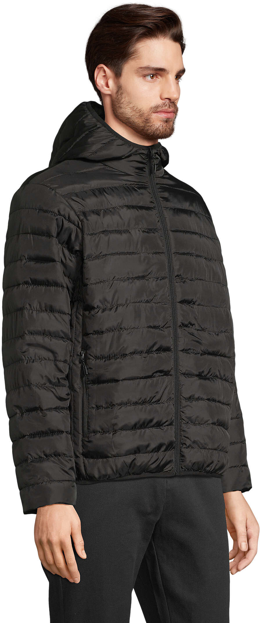 Куртка чоловіча Sol’s STREAM HOODED MEN 04444312 3XL чорнийфото3