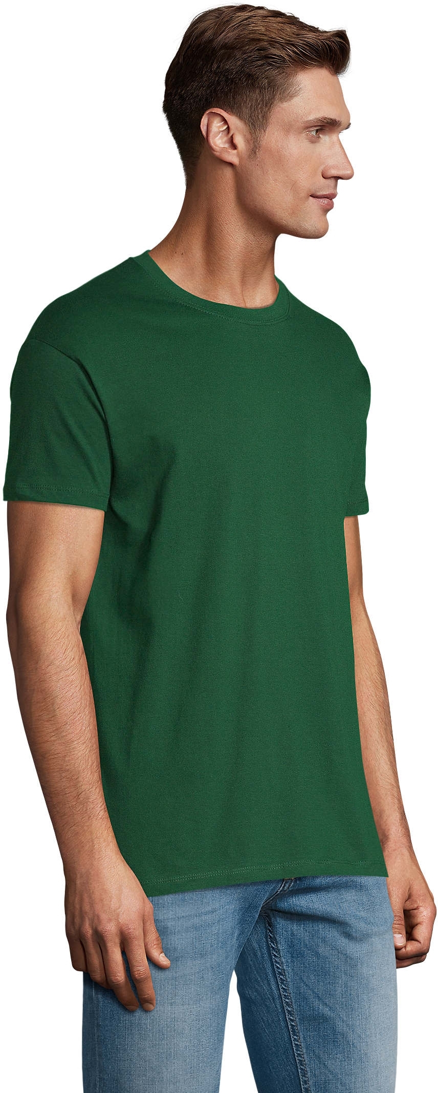 Футболка хлопковая Sol’s Regent 11380264 L темно-зеленая фото 3