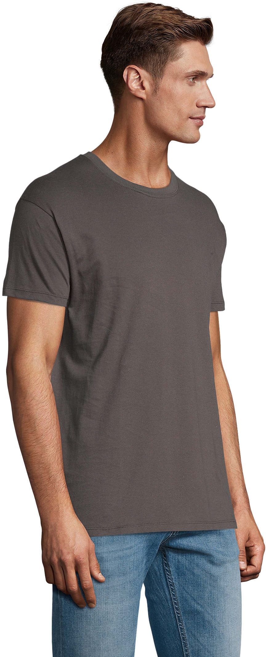 Футболка хлопковая Sol’s Regent 11380384 L темно-серый фото 3