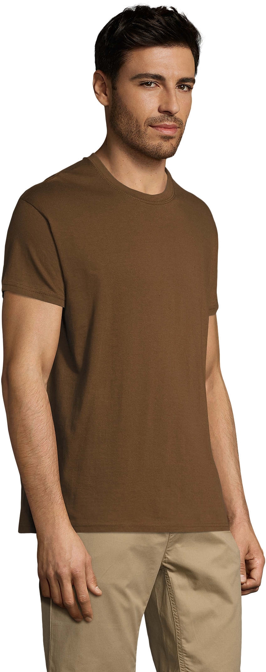 Футболка хлопковая Sol’s Regent 11380397 L темно-коричневый фото 