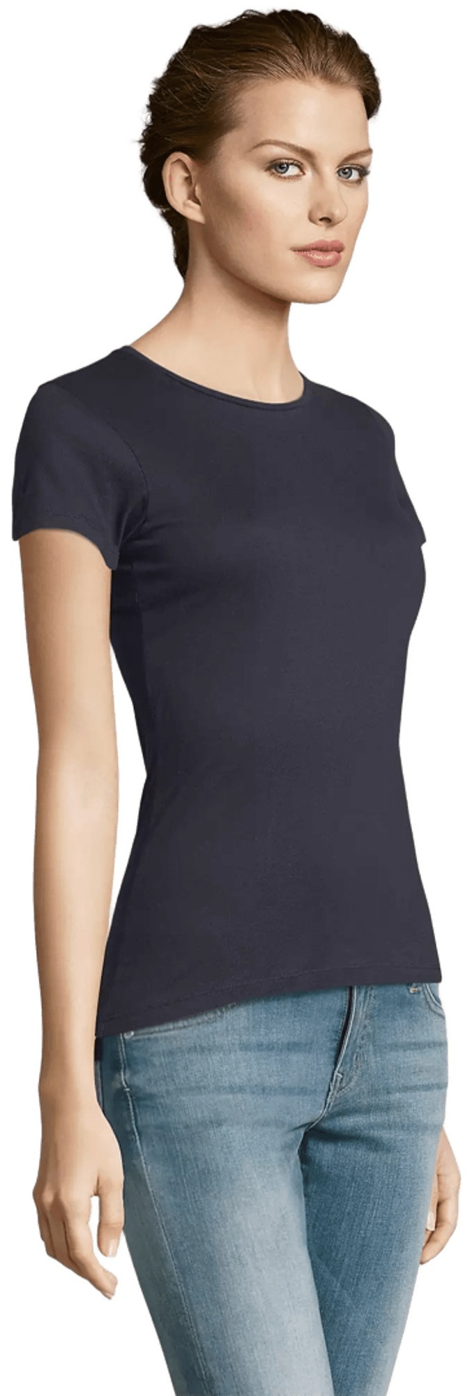 Футболка женская хлопковая Sol’s MISS 11386318 L темно-синий фото 2