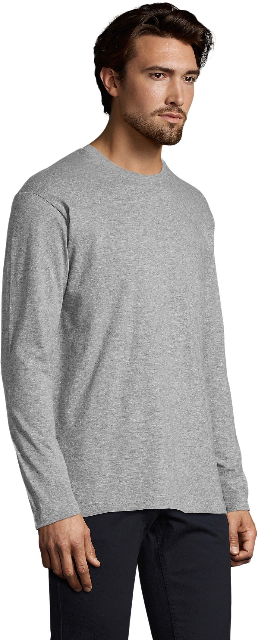 Лонгслив мужской Sol’s MONARCH 11420350 L серый меланж фото 3