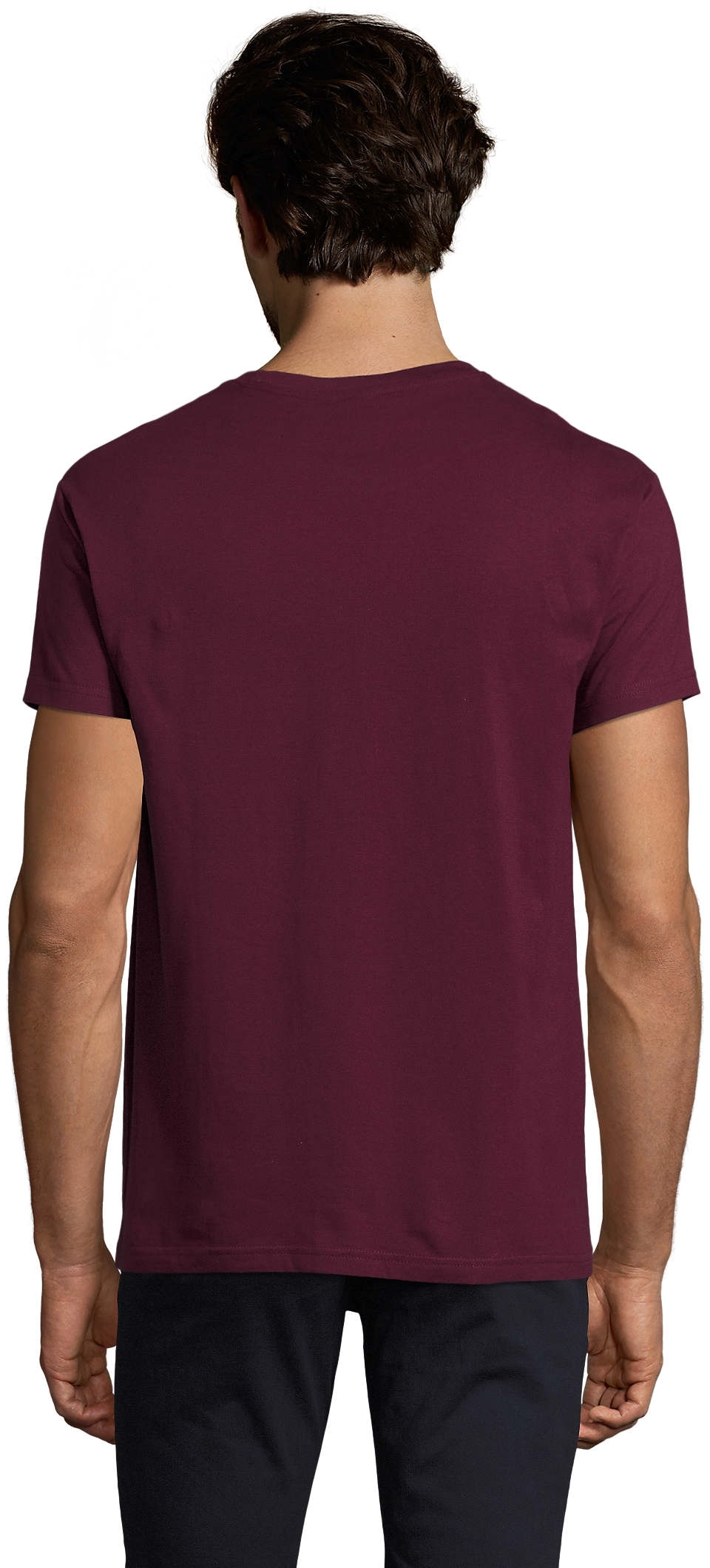 Футболка хлопковая мужская Sol’s Imperial 11500146 L бордовый фото 2
