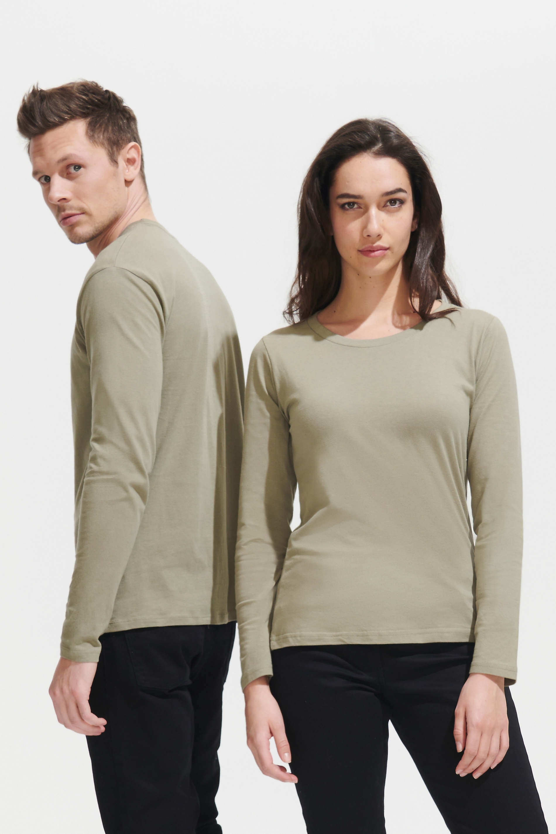 Лонгслів бавовняний чоловічий Sol’s MONARCH 11420268 L хакіфото4