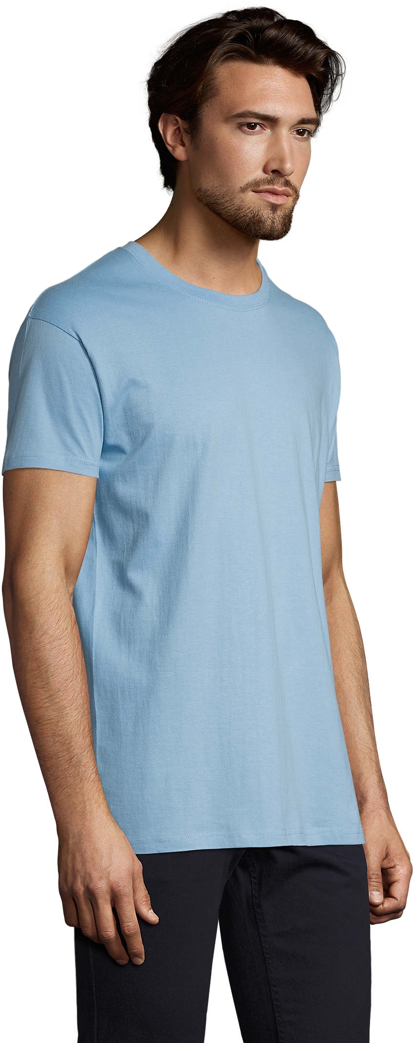 Футболка хлопковая мужская Sol’s Imperial 11500220 L голубой фото 3