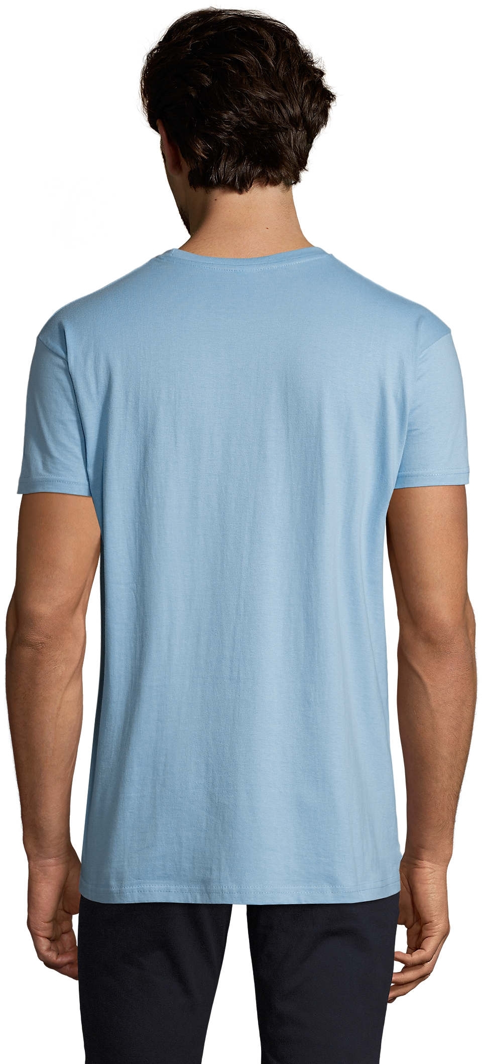 Футболка хлопковая мужская Sol’s Imperial 11500220 L голубой фото 2