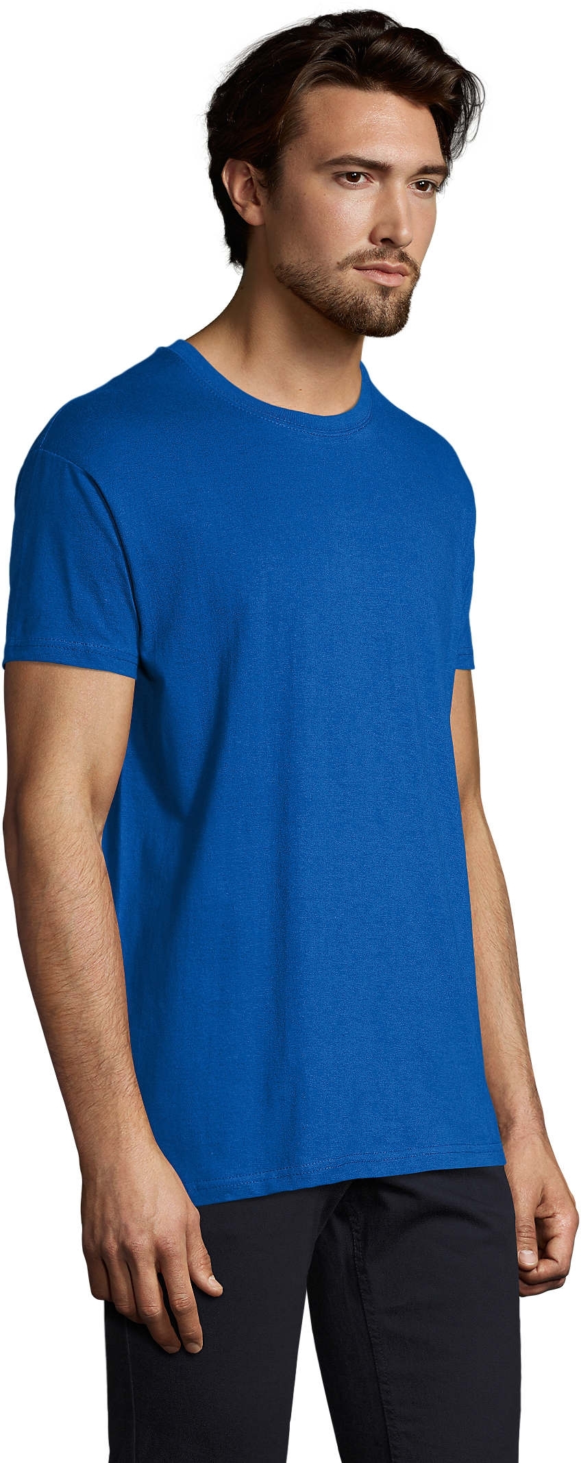 Футболка хлопковая мужская Sol’s Imperial 11500241 3XL ярко-синий фото 3