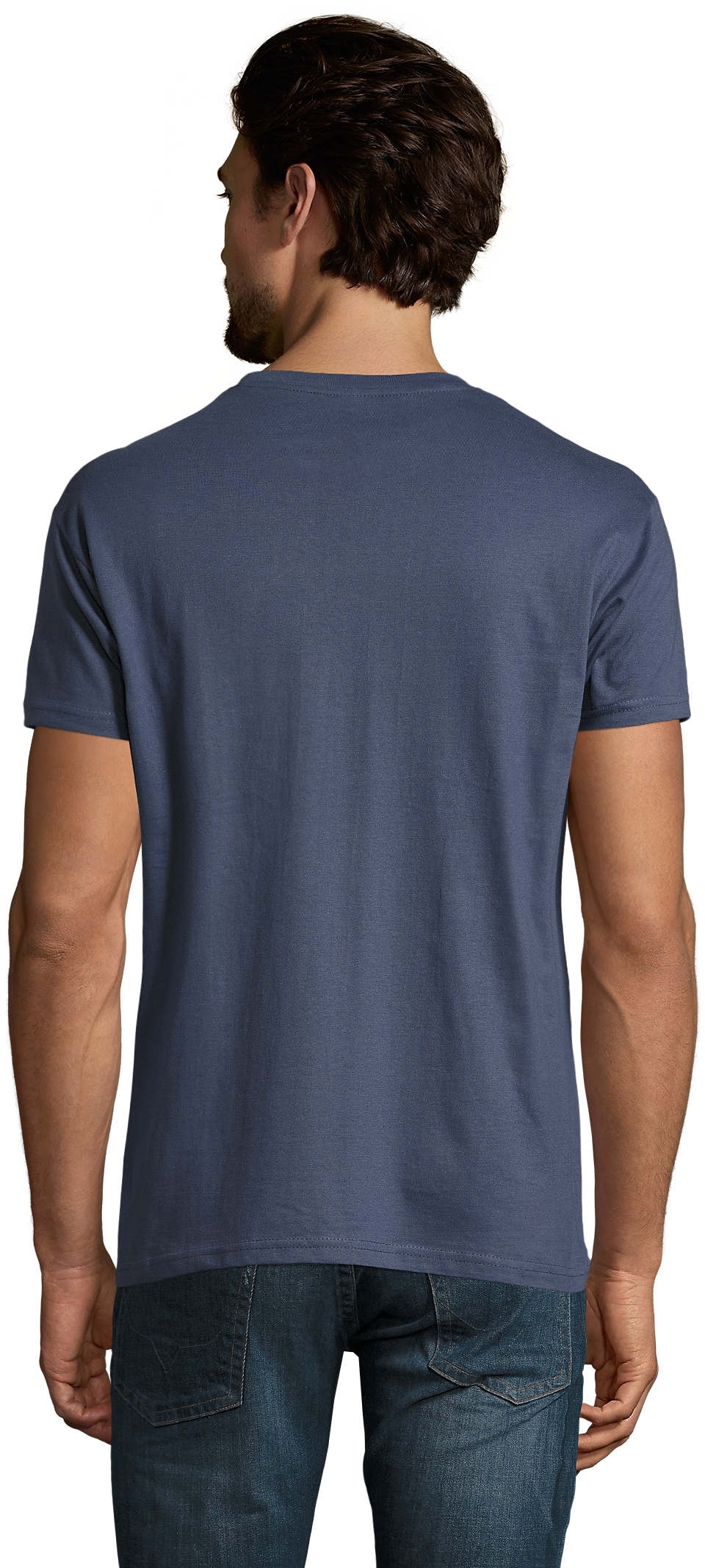 Футболка хлопковая мужская Sol’s Imperial 11500244 L джинсовый фото 2