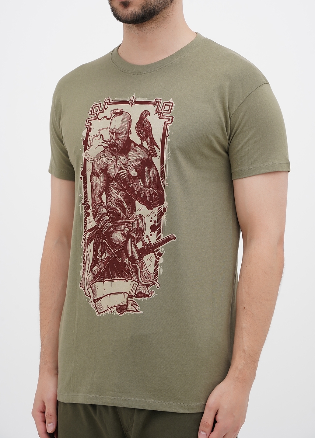 Футболка бавовняна чоловіча Sol’s Imperial 11500268/396 L хакіфото