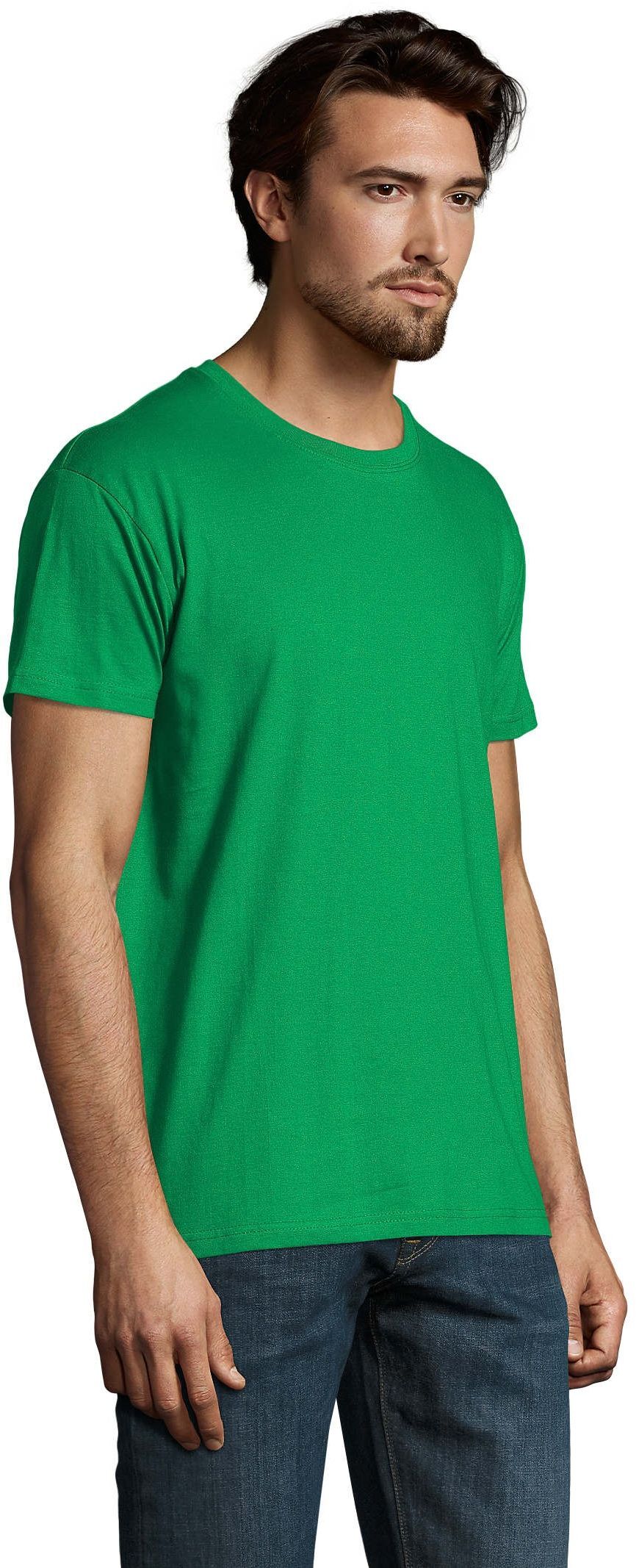 Футболка хлопковая мужская Sol’s IMPERIAL 11500272 3XL ярко-зеленый фото 3