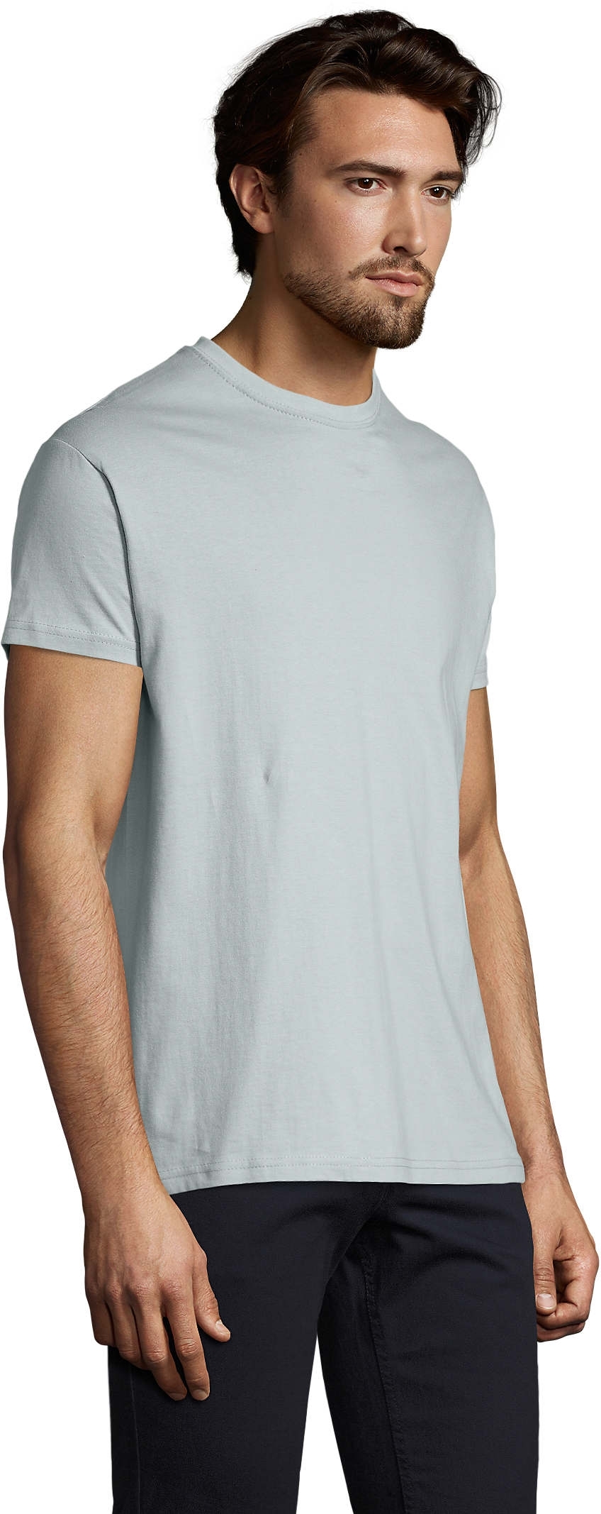 Футболка хлопковая мужская Sol’s Imperial 11500245 L серо-голубой фото 