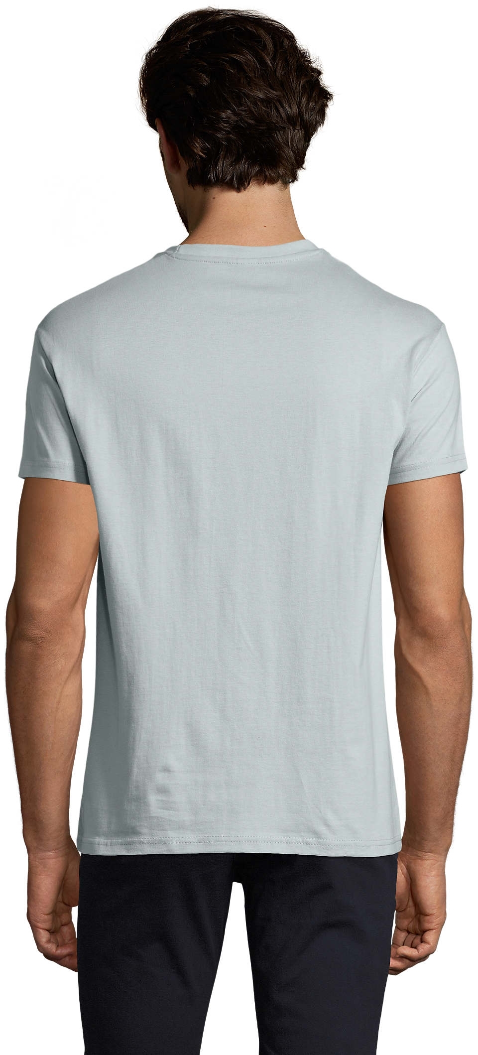 Футболка хлопковая мужская Sol’s Imperial 11500245 L серо-голубой фото 