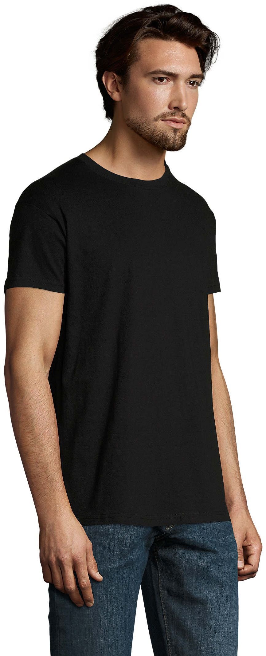 Футболка хлопковая мужская Sol’s Imperial 11500309 3XL насыщенный черный фото 3