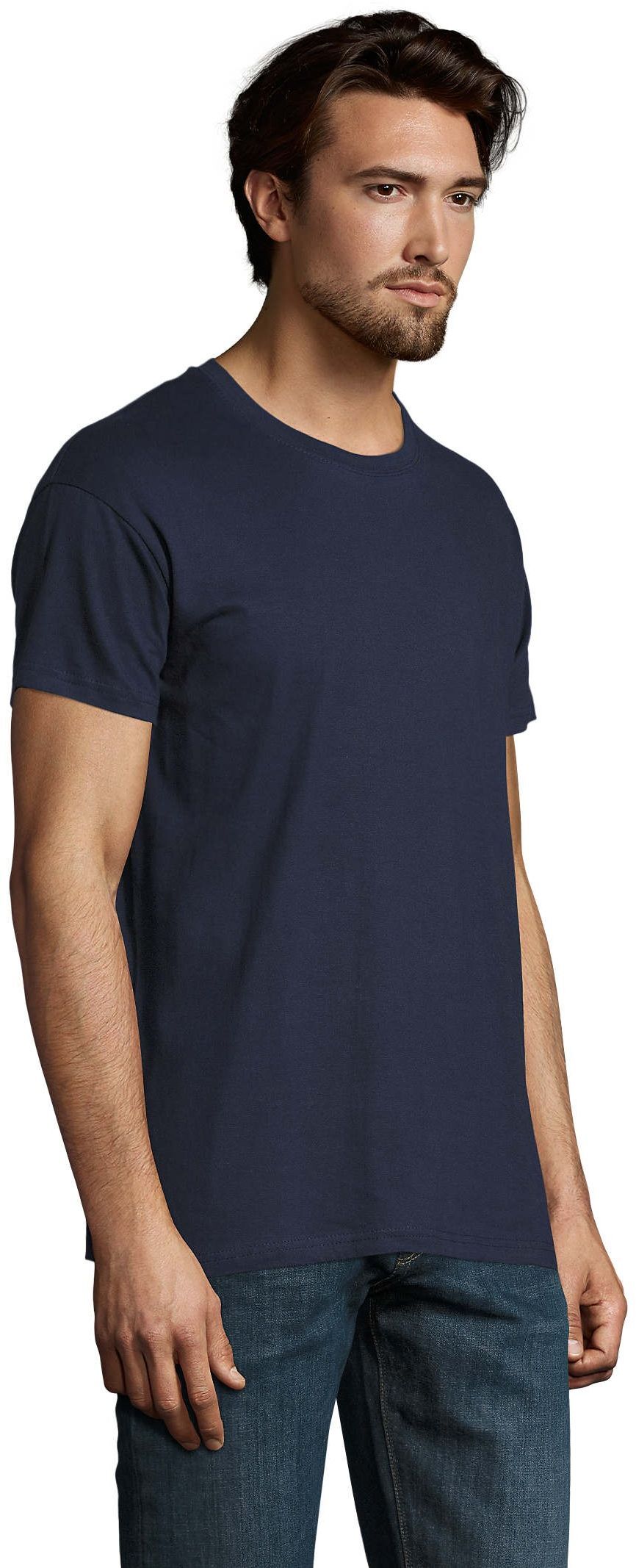 Футболка бавовняна чоловіча Sol’s Imperial 11500319 3XL темно-синійфото