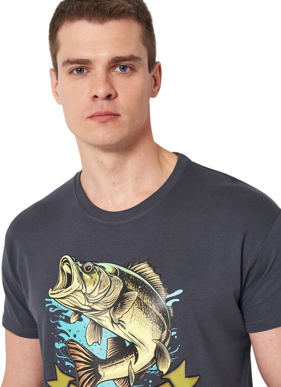 Футболка хлопковая мужская Sol’s Imperial 11500381/401 L графитовый фото 4