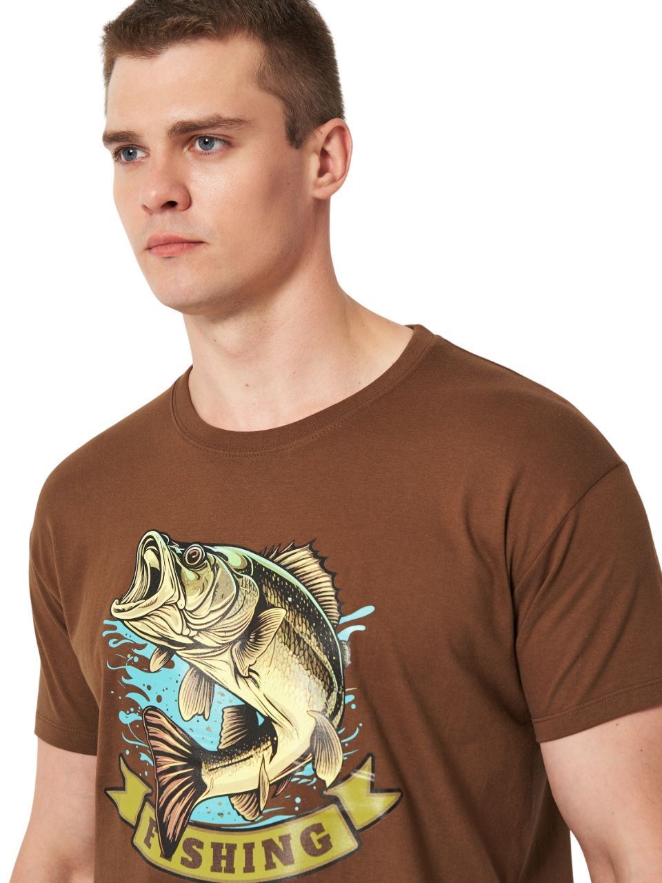 Футболка хлопковая мужская Sol’s Imperial 11500397/401 L темно-коричневый фото 