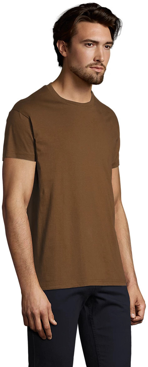 Футболка хлопковая мужская Sol’s Imperial 11500397 L темно-коричневый фото 3