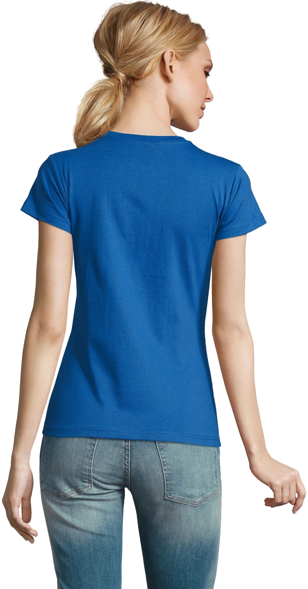 Футболка бавовняна жіноча Sol’s Imperial women 11502241 L яскраво-синійфото2