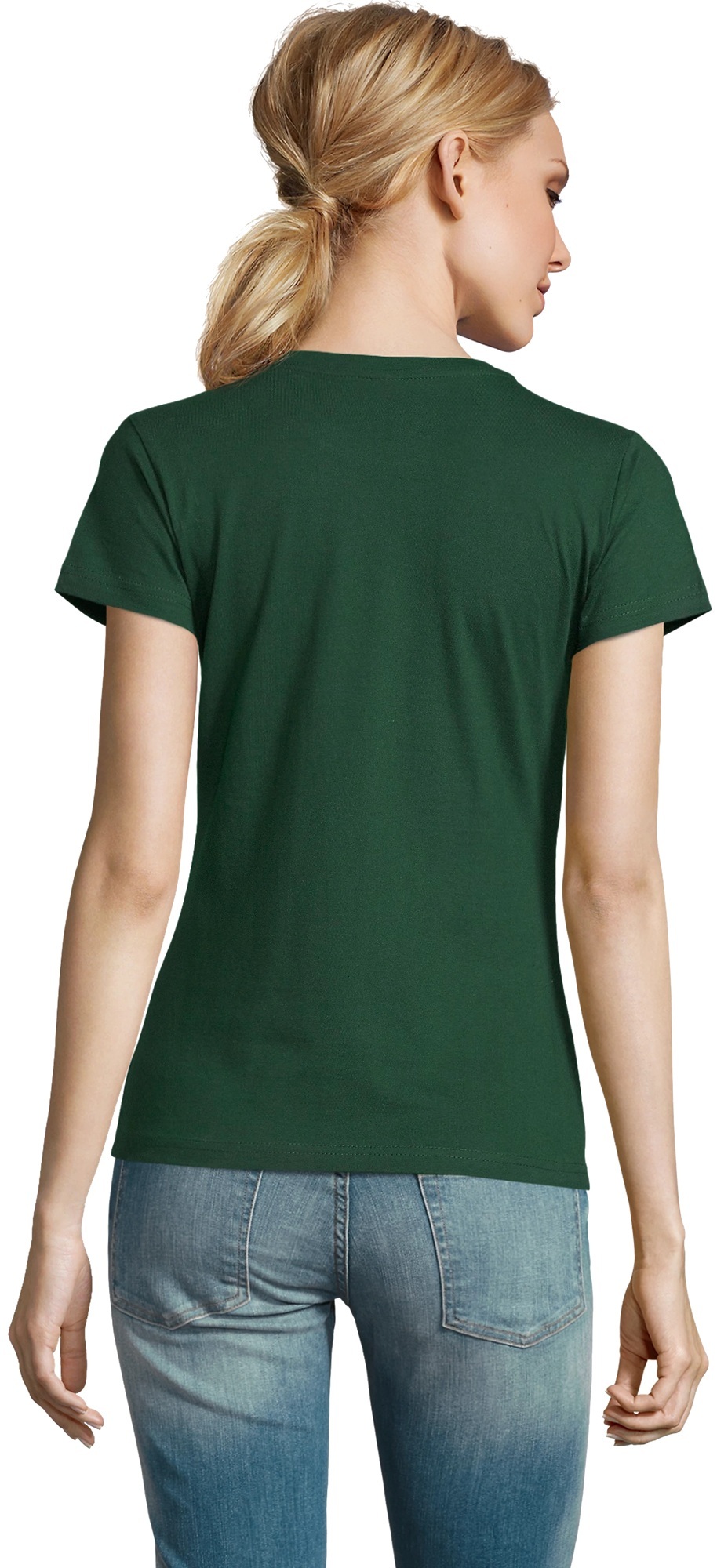 Футболка женская хлопковая Sol’s Imperial women 11502264 L темно-зеленый фото 