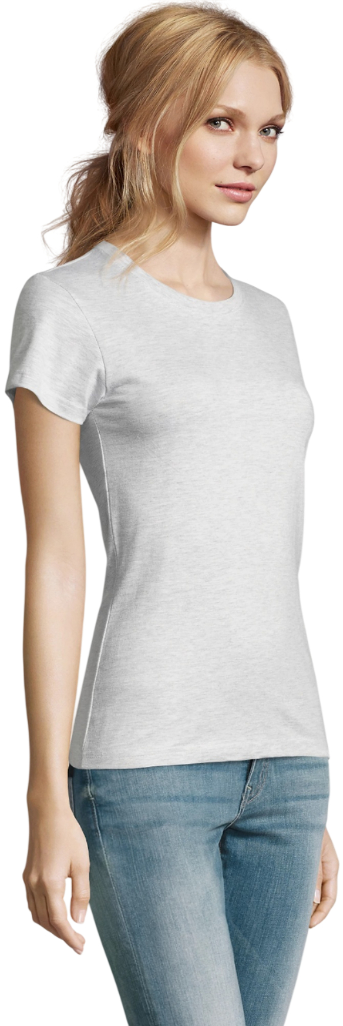 Футболка жіноча Sol’s Imperial women 11502300 L світло-сірий меланжфото3